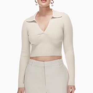 Aritzia Sculpt Knit Polo